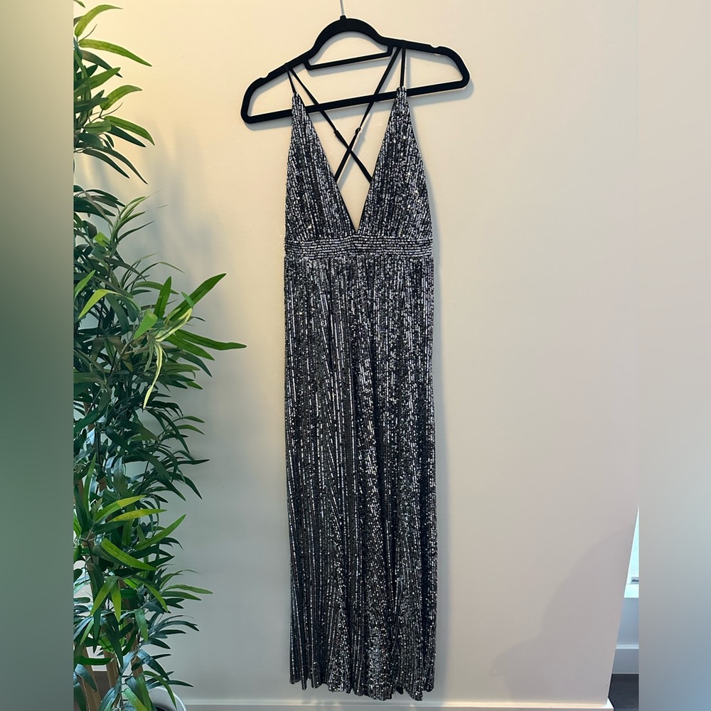 Sequin evening gown